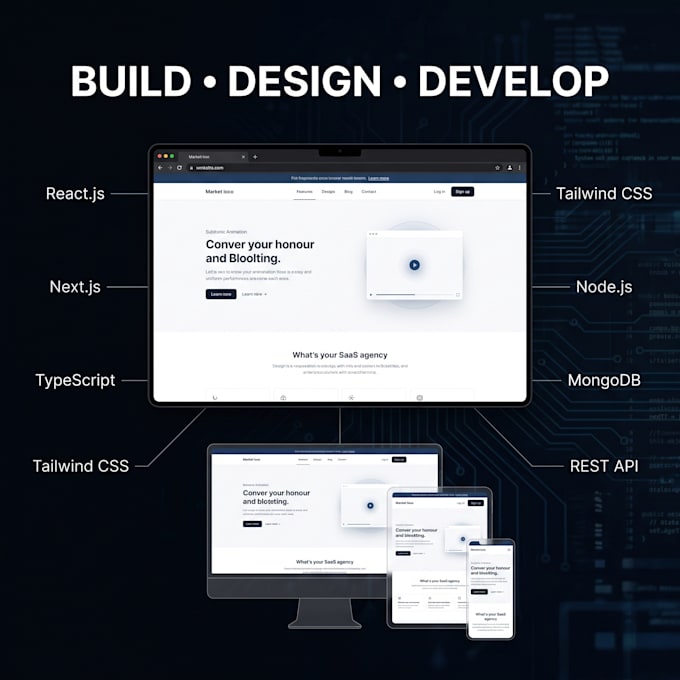 build a modern next js react website for your business