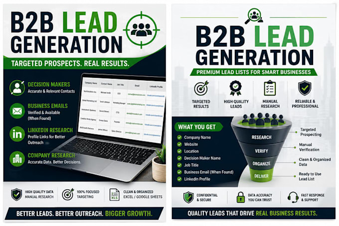 build targeted b2b lead generation and prospect lists