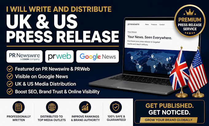 write and distribute UK US press release article pr prnesswire prweb google news