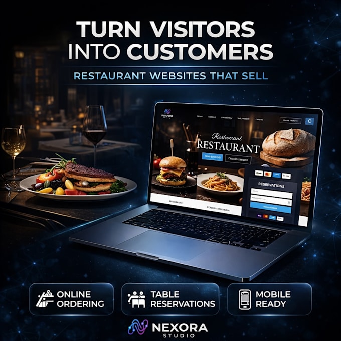 design a restaurant, cafe or bakery website with online ordering