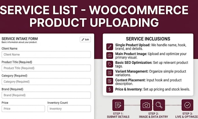 upload and list your products on woocommerce or shopify