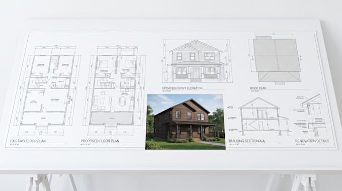 create renovation permit drawings and architectural plans
