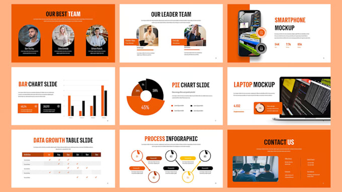 design saas pitch deck, product launch presentation and ai startup powerpoint