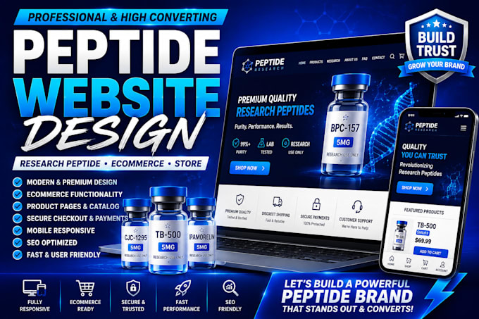 fda compliant peptide website peptide store research peptide wordpress website