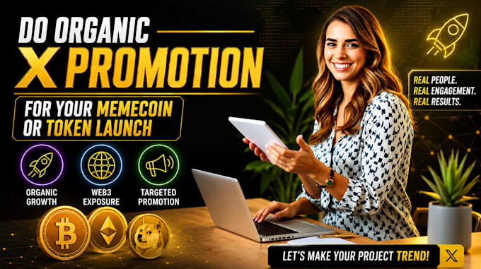 do organic x promotion for your memecoin or token launch