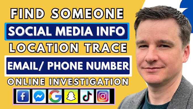 do social media investigation, online harassement trace and background check