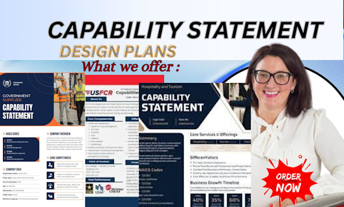 design urgent   professional capability statement  government contracts naics