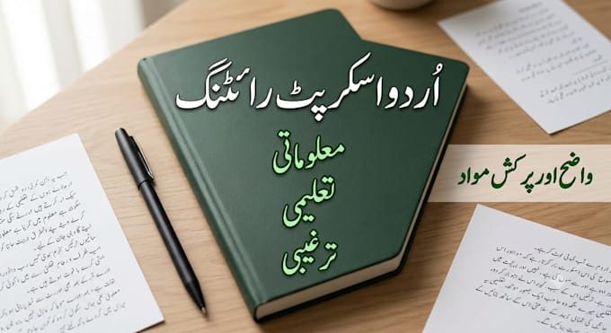 write engaging urdu youtube scripts and content