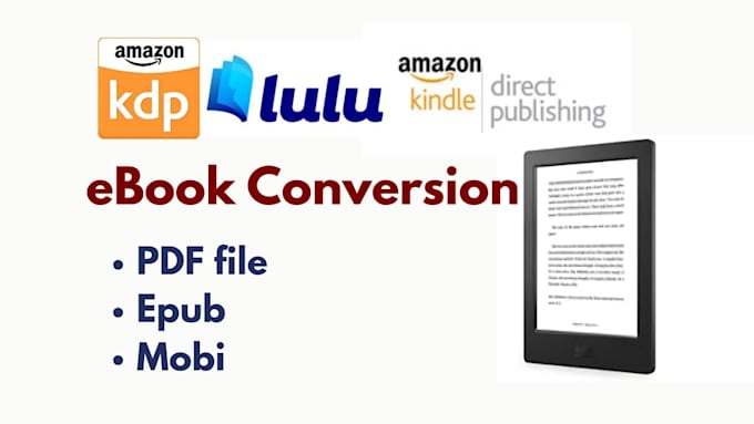 do ebook conversion from pdf to epub, paperback formatting