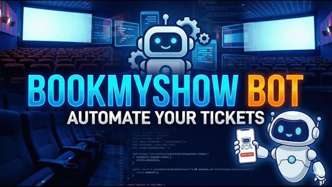 build webook bot , bookmyshow bot , axs bot, queue it, entradas bot, coldplay