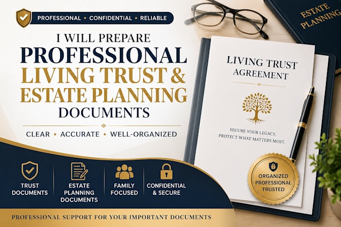 professionally organize and format your trust and estate planning documents