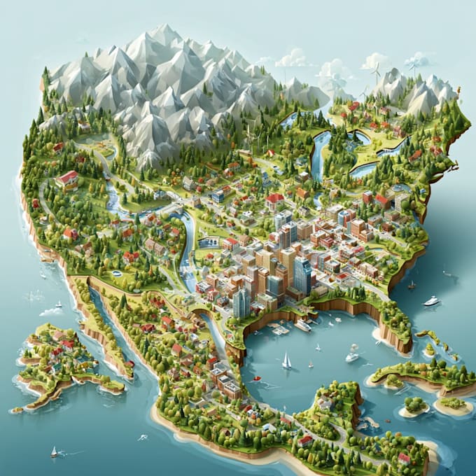 design great map in quality vector illustration