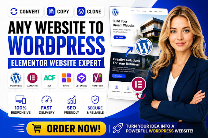 lovable to wordpress website, ai website to wordpress using elementor, acf