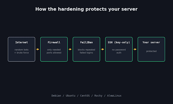 harden and secure your linux vps with a full security report