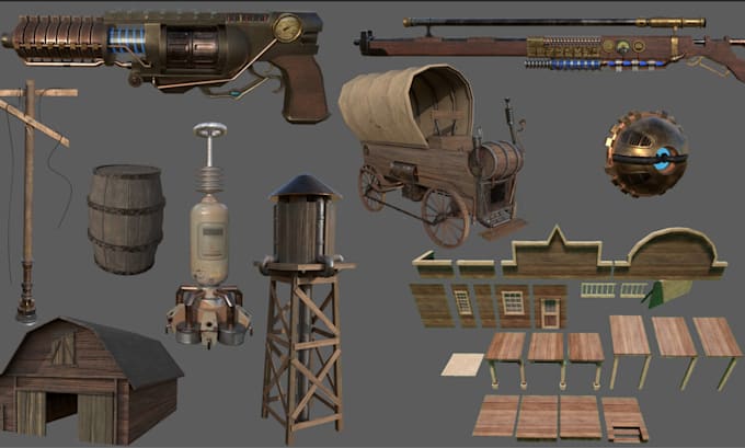 convert or create detailed 3d model, fivem props, gta 5 assets object and weapon