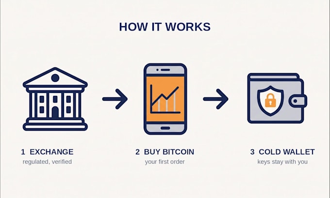 guide you through your first bitcoin purchase and cold wallet setup