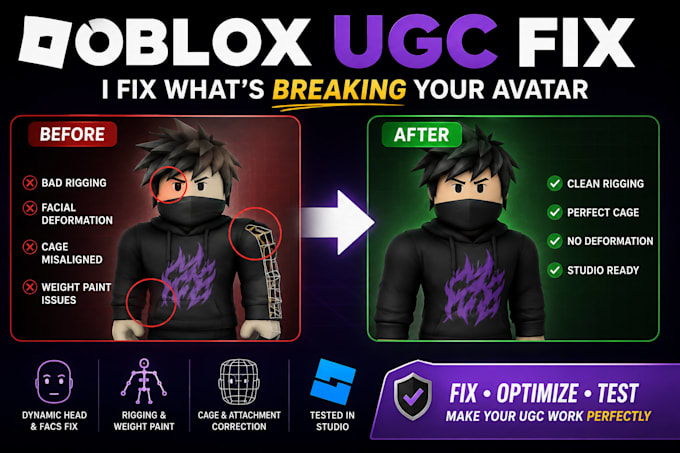fix roblox ugc avatar bundle errors, dynamic heads, ugc item creation