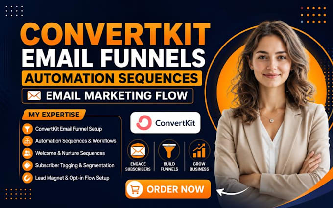 create convertkit email funels automation sequences email marketing flow