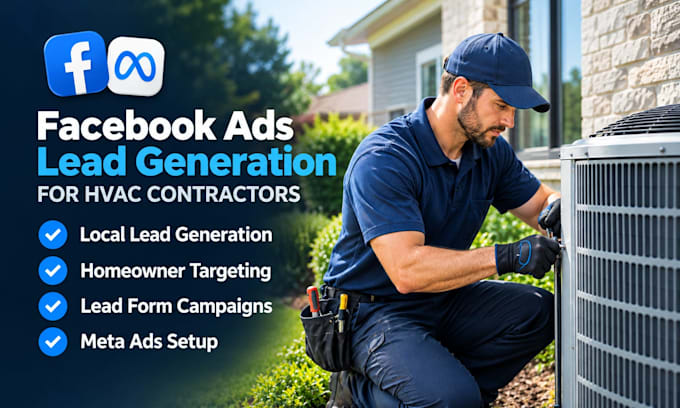 create facebook  lead ads for hvac contractors to generate leads  local business