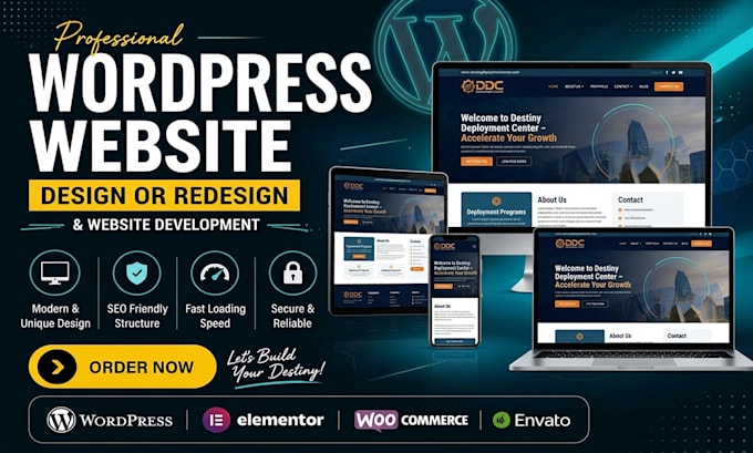 do wordpress website development, redesign or clone wordpress website
