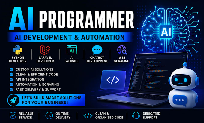 al programmer al website development  whatsapp automation python laravel