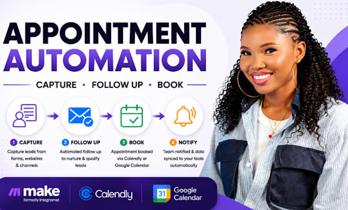 automate lead follow up and appointment booking with make com
