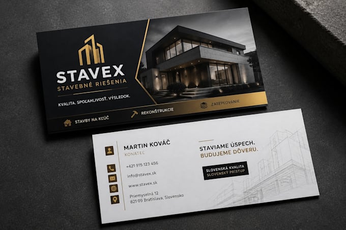 design a professional modern business card