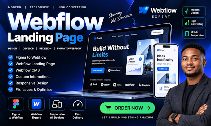build webflow website figma to webflow landing page webflow cms