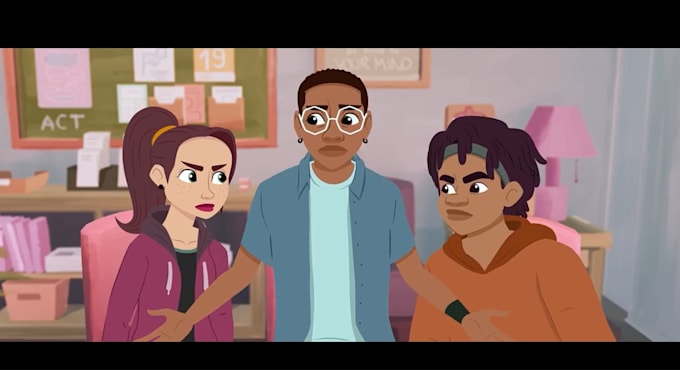 2d animation video character animation cartoon music video