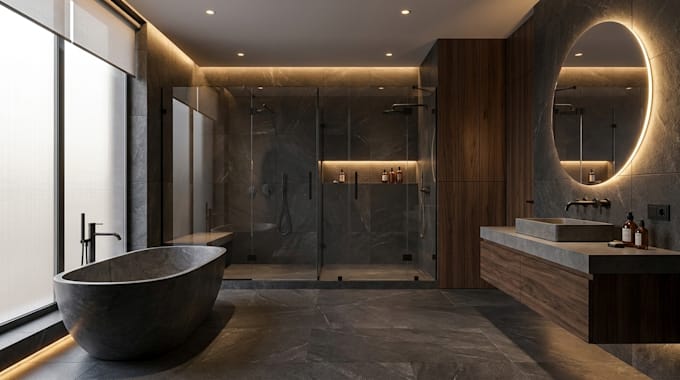 remodel master bathroom layout architect closet space with detailed elevation