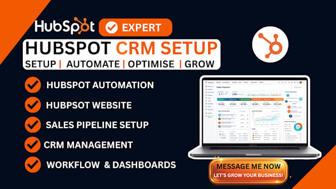 hubspot crm setup zapier automation landing page expert website implementation