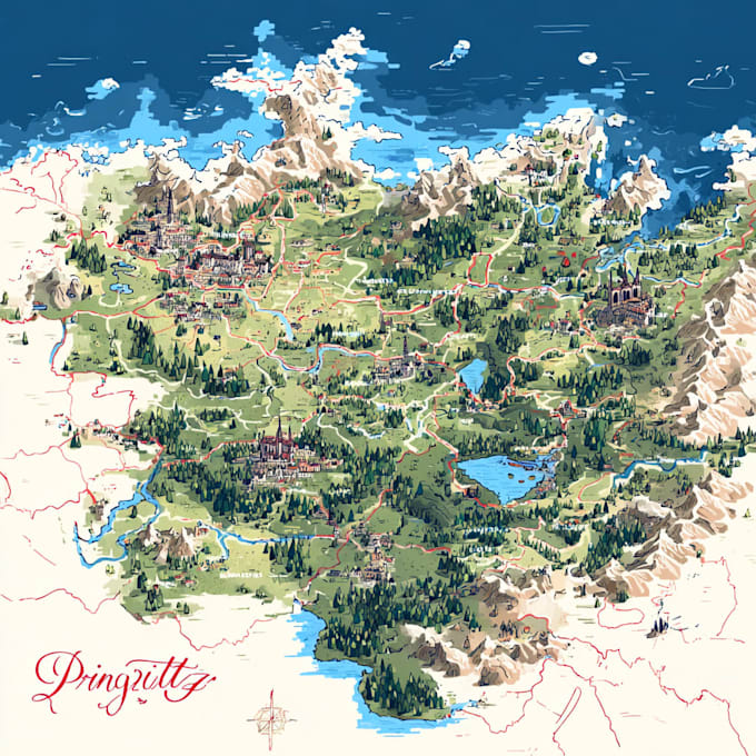 fantasy map illustration world map fantasy map maker map