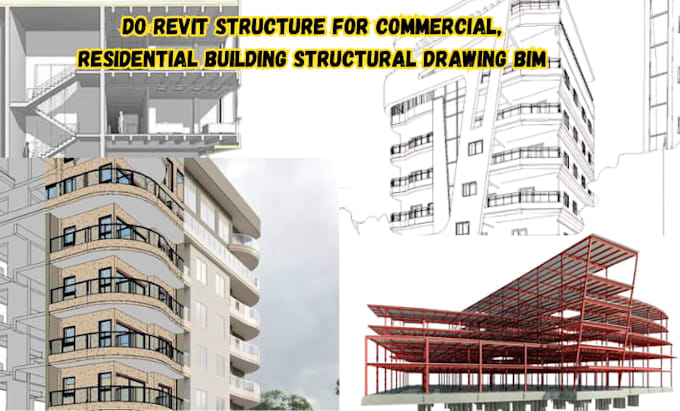 do revit structure for commercial, residential building structural drawing bim