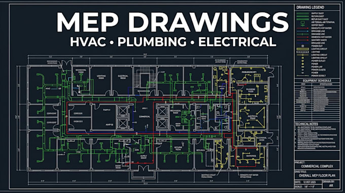 create mep drawings for mechanical electrical and plumbing systems