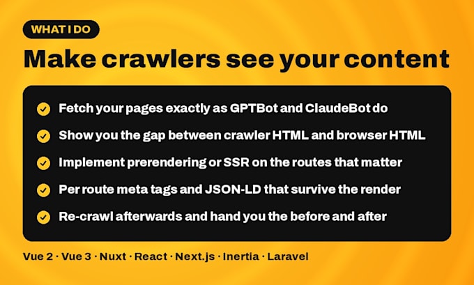 make your vue or react site visible to chatgpt and perplexity