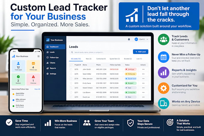 build a custom lead tracking web app for your business