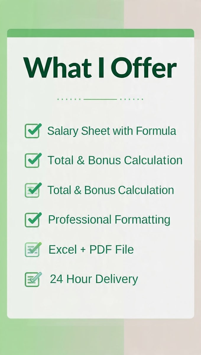 create excel salary sheet with auto formula