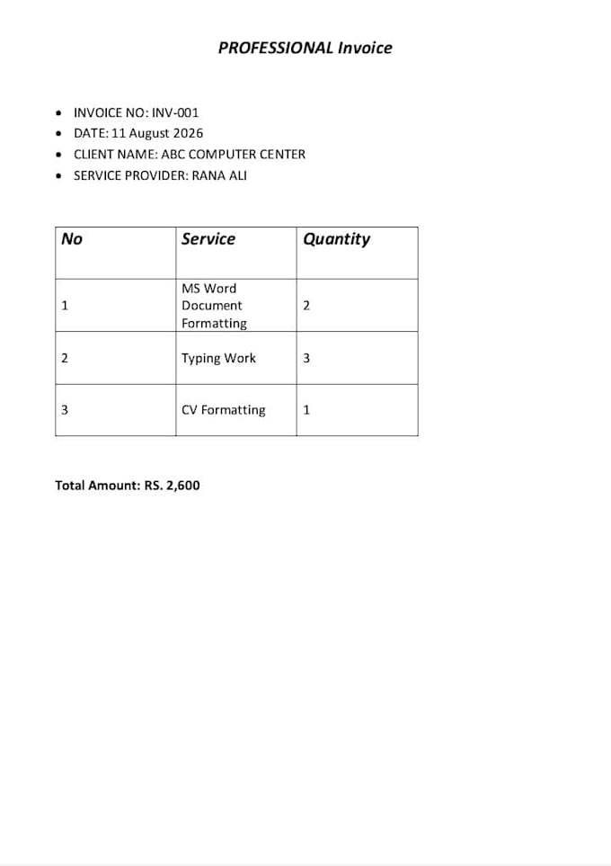 format your word documents professionally
