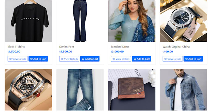build custom ecommerce website with laravel and php