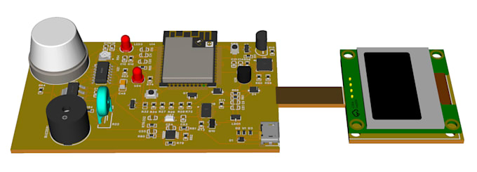 do pcb design , iot project, kicad, altium, proteus, esp32 program