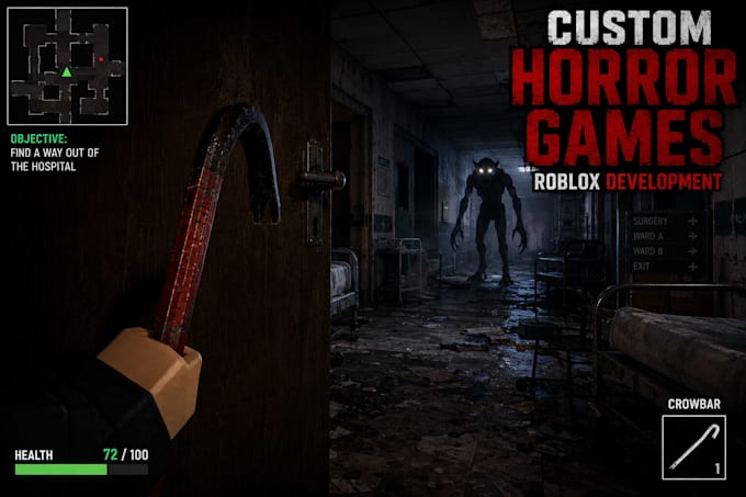 create a custom roblox horror or survival game
