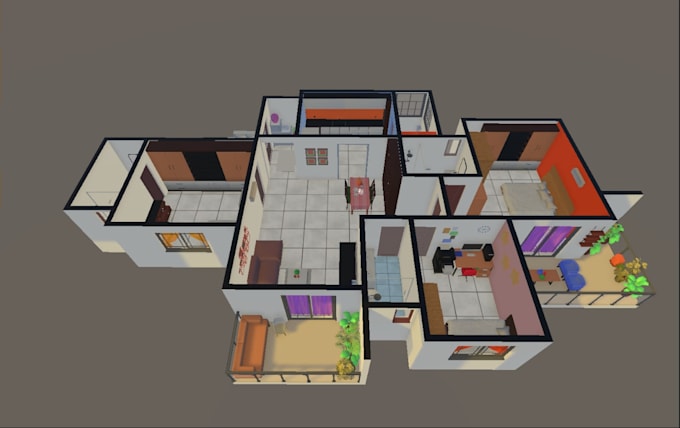 create an interactive 3d real estate sales application