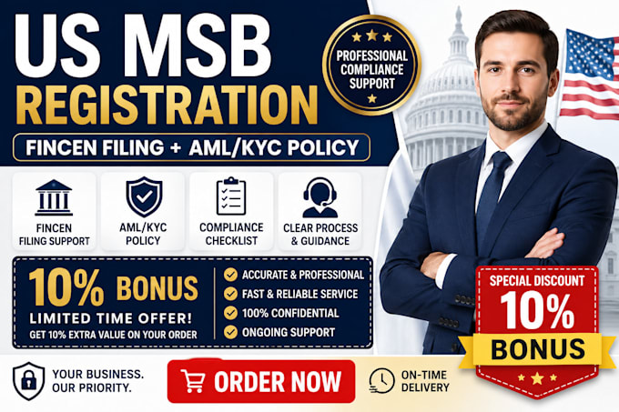 do US msb registration with fincen filing and aml kyc policy