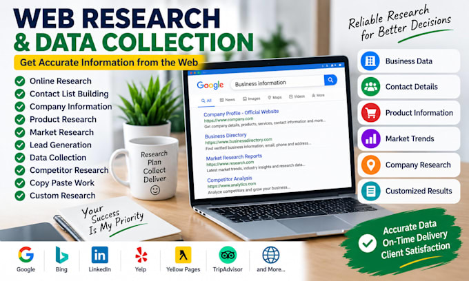 do accurate data entry, copy paste, web research and excel work