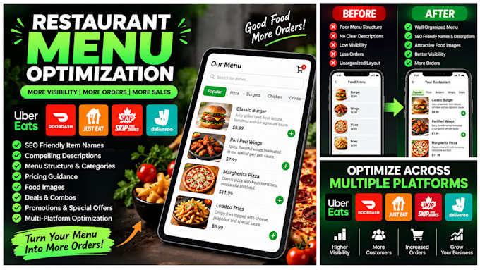 optimize your uber eats restaurant menu to increase orders