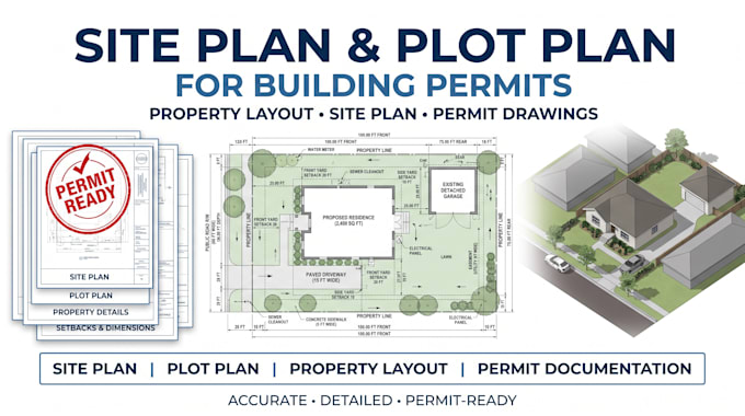 create a site plan and plot plan for your building permit application