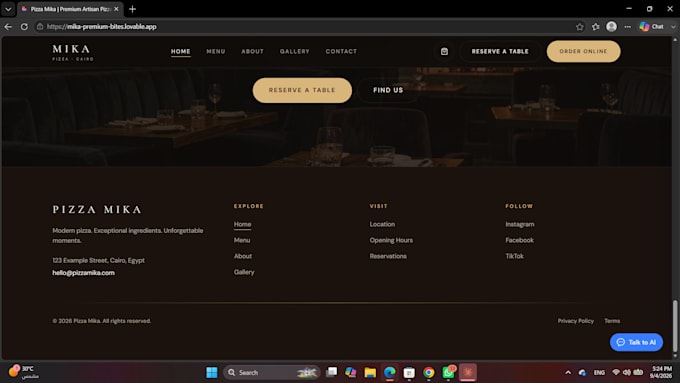 make ai agents and websites