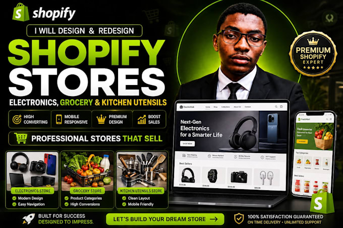 design redesign shopify electrnics shopify groceries shopify kitchen stores