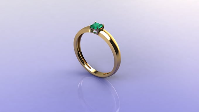 create professional 3d jewelry cad design, modeling and rendering