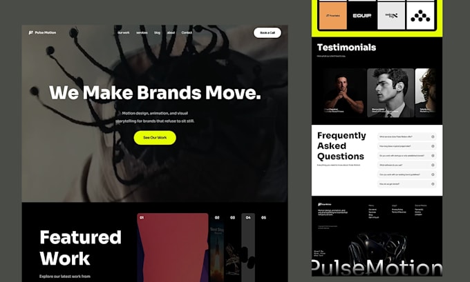 design and develop a modern framer website with cms and SEO integration